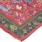 Drake's Red Green Mythical Animals Print Wool Silk Scarf Limited Edition