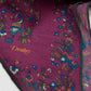 Drake‘s Magenta Birds of Paradise Print Wool-Silk Square Scarf Limited Edition