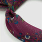 Drake‘s Magenta Birds of Paradise Print Wool-Silk Square Scarf Limited Edition