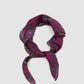 Drake‘s Magenta Birds of Paradise Print Wool-Silk Square Scarf Limited Edition