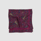 Drake‘s Magenta Birds of Paradise Print Wool-Silk Square Scarf Limited Edition