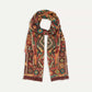Drake‘s Brown Kilim Print Wool-Silk Scarf