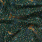 Drake‘s Green Floral Birds of Paradise Print Wool-Silk Scarf Limited Edition