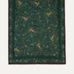 Drake‘s Green Floral Birds of Paradise Print Wool-Silk Scarf Limited Edition