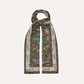 Drake's Green Summer Mughal Print Wool Silk Scarf Limited Edition