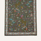 Drake's Green Summer Mughal Print Wool Silk Scarf Limited Edition