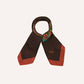 Drake's Brown Large Paisley Print Wool-Silk Bandana