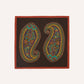 Drake's Brown Large Paisley Print Wool-Silk Bandana