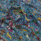 Drake's Navy Floral Mughal Print Wool-Silk Bandana Limited Edition
