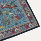 Drake's Navy Floral Mughal Print Wool-Silk Bandana Limited Edition