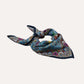 Drake's Navy Floral Mughal Print Wool-Silk Bandana Limited Edition