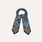 Drake's Navy Floral Mughal Print Wool-Silk Bandana Limited Edition