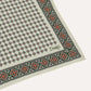 Drake's Ecru Vintage Tile Print Silk Pocket Square