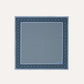 Drake's Blue Vintage Tile Print Silk Pocket Square