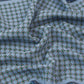 Drake's Blue Vintage Tile Print Silk Pocket Square