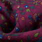 Drake‘s Magenta Birds of Paradise Print Wool-Silk Square Scarf Limited Edition