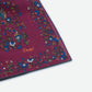 Drake‘s Magenta Birds of Paradise Print Wool-Silk Square Scarf Limited Edition