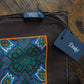 Drake's Brown Blue Large Paisley Floral Print Wool-Silk Bandana