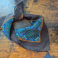 Drake's Brown Blue Large Paisley Floral Print Wool-Silk Bandana