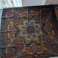 Drake's Green Large Paisley Floral Print Wool-Silk Bandana