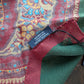 Drake's Burgundy Large Paisley Print Wool-Silk Bandana