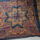 Drake's Navy Large Paisley Floral Print Wool-Silk Bandana