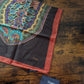 Drake's Brown Large Paisley Print Wool-Silk Bandana