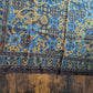 Drake's Brown Blue Tapestry Print Wool-Silk Bandana