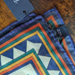 Drake's Orange Buddhist Rider Print Wool-Silk Bandana