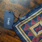 Drake's Burgundy Buddhist Rider Print Wool-Silk Bandana