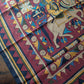 Drake's Burgundy Buddhist Rider Print Wool-Silk Bandana