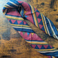 Drake's Burgundy Buddhist Rider Print Wool-Silk Bandana