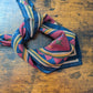 Drake's Burgundy Buddhist Rider Print Wool-Silk Bandana