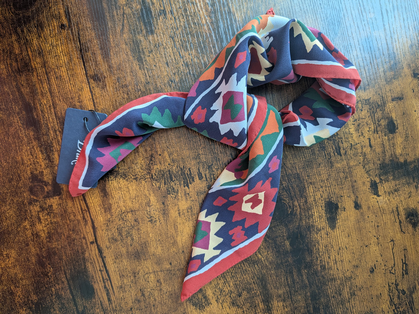 Drake's Kilim Print Silk Bandana