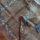 Drake's Brown Kilim Print Wool-Silk Pocket Square