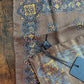 Drake's Brown Kilim Print Wool-Silk Pocket Square