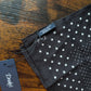 Drake's Black Spots Print Wool-Silk Pocket Square