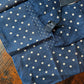 Drake's Navy Spots Print Cotton-Silk Pocket Square