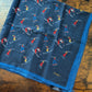 Drake's Navy Skiing Print Wool-Silk Bandana Limited Edition