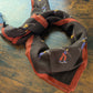 Drake's Brown Skiing Print Wool-Silk Bandana Limited Edition