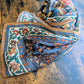 Drake's Ochre Floral Print Wool Silk Scarf Limited Edition