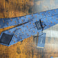 Drake's Blue Fox Motif Handmade Silk Ties