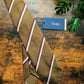 Drake's Mustard Brown, Burgundy Striped Handmade Silk Tie With Tag