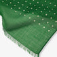 Drake‘s Green Polka Dot Tubular Wool-silk Blend Scarf