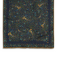 Drake‘s Navy Floral Birds of Paradise Print Wool-Silk Scarf Limited Edition