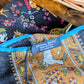 Drake's Black and Blue Mughal Fringed Printed Wool and Silk-Blend Scarf - image 3