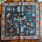 Drake's Black Mughal Print Wool-Silk Pocket Square - image 2