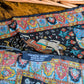 Drake's Black Mughal Print Wool-Silk Pocket Square - image 5