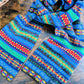 Drake's Blue Fair Isle Lambswool Scarf - image 1