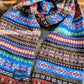Drake's Blue Multicoloured Fair Isle Lambswool Scarf - image 1